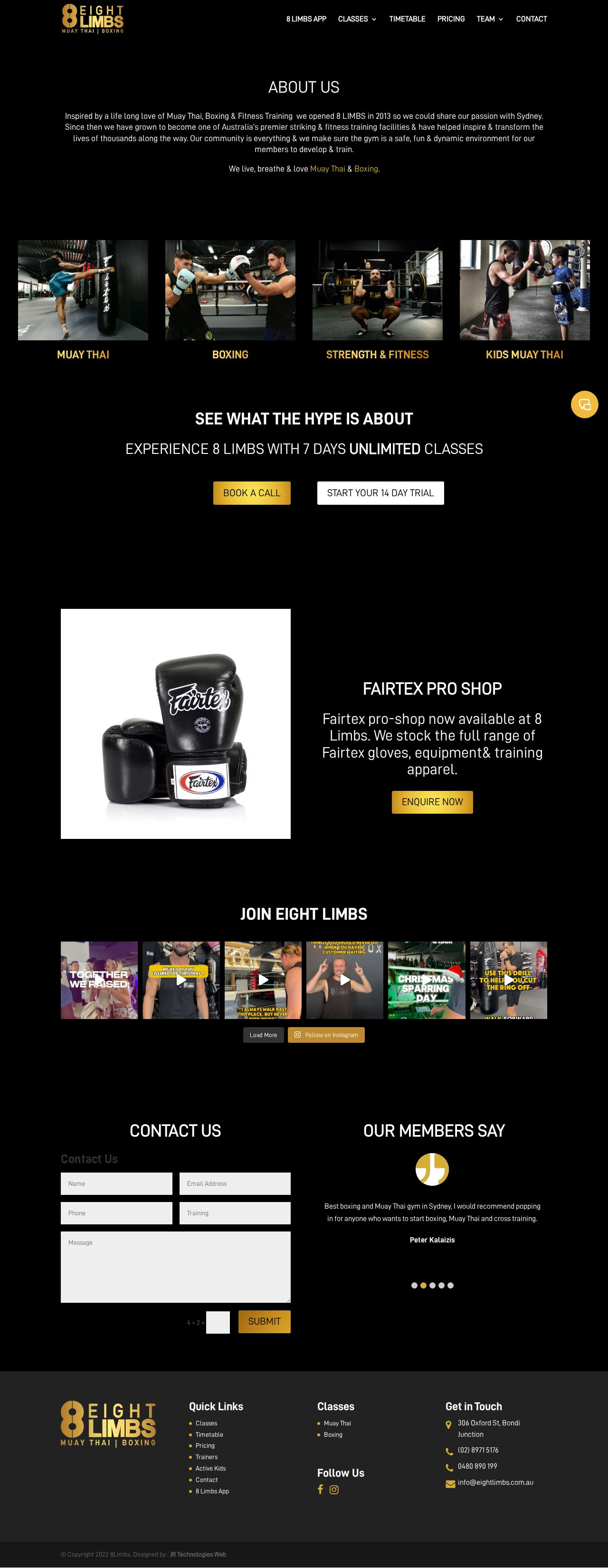 8 LIMBS pty ltd website