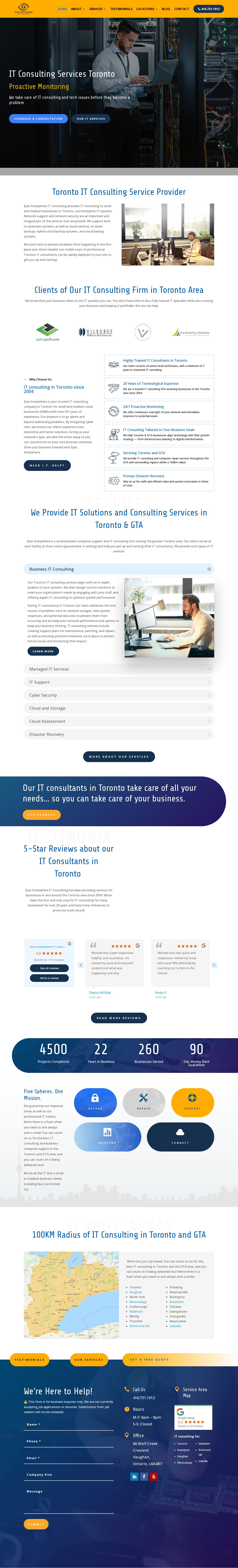 IT Support Vaughan website