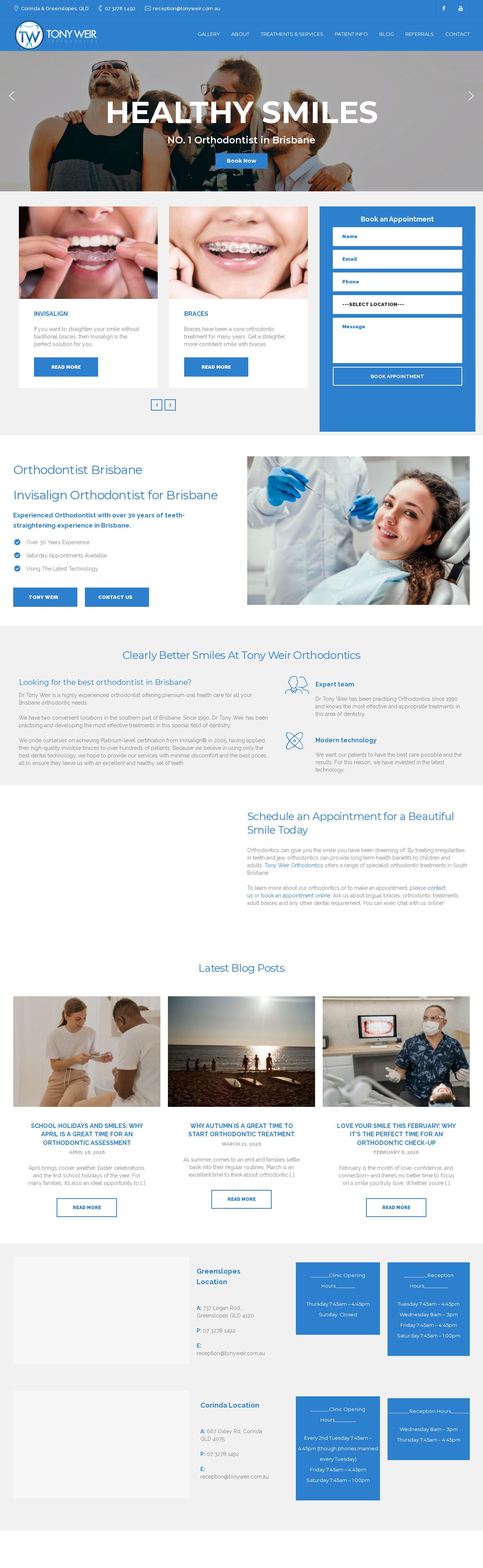 Dr Tony Weir Orthodontics website
