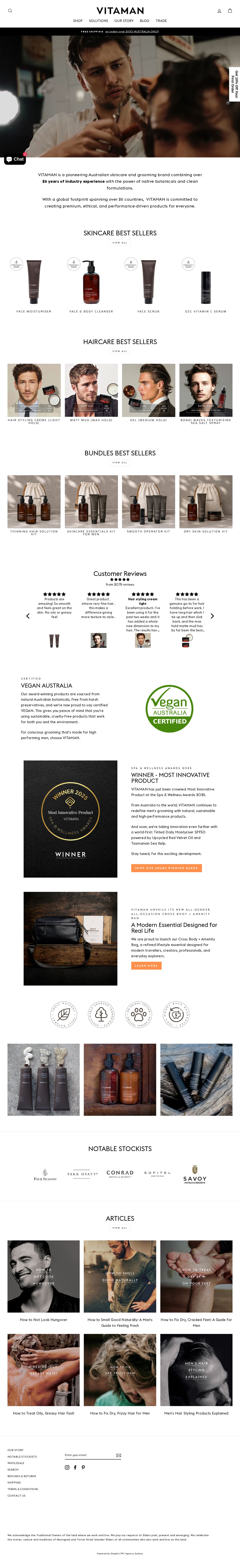VitaMan Global Pty Ltd website