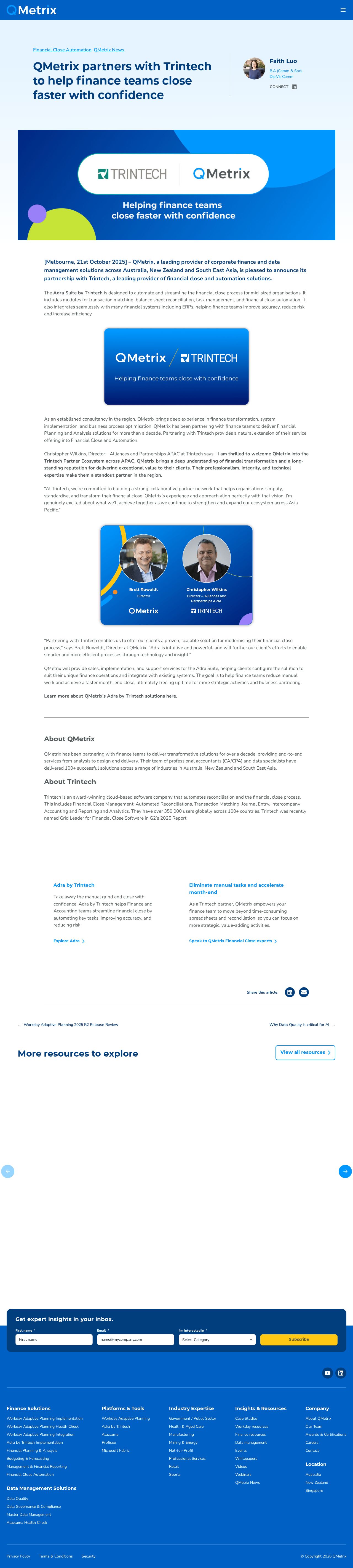 QMetrix website