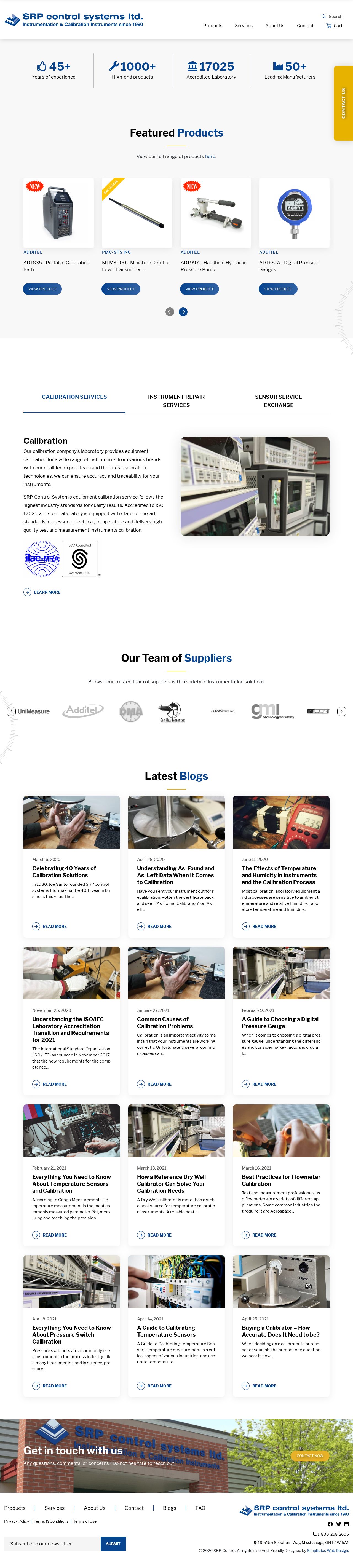 Transmitters and analog pressure gauges website