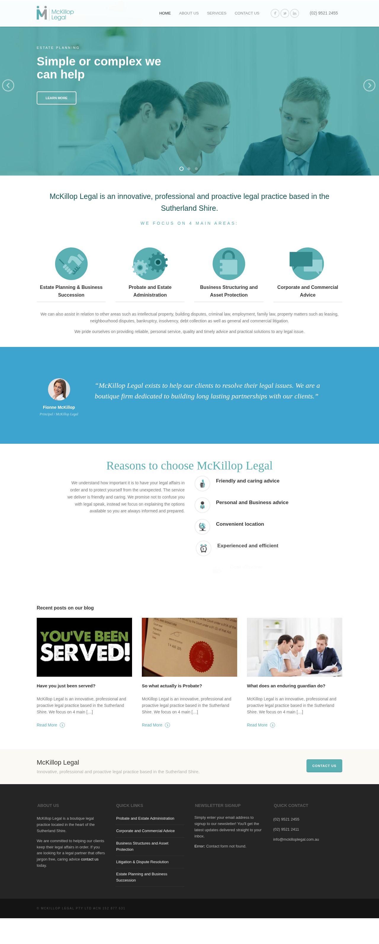 McKillop Legal website