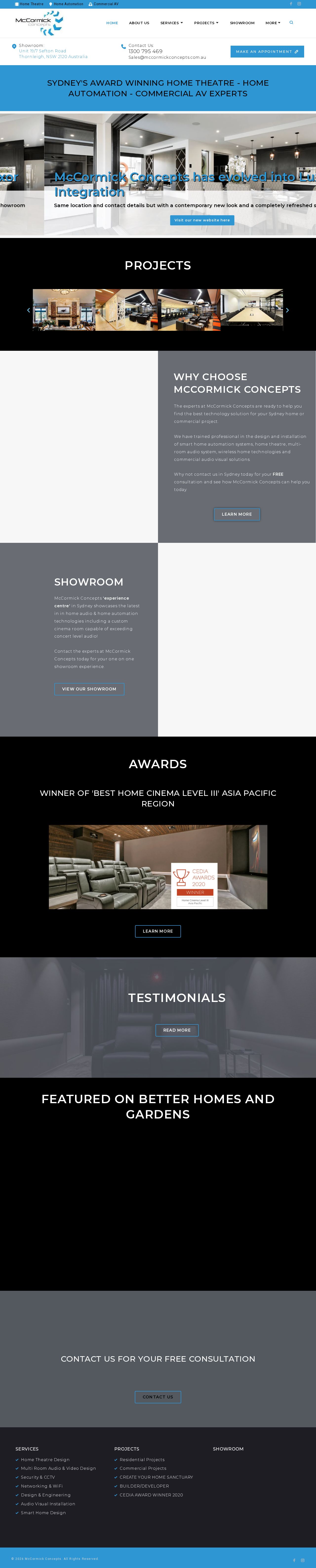 McCormick Concepts website