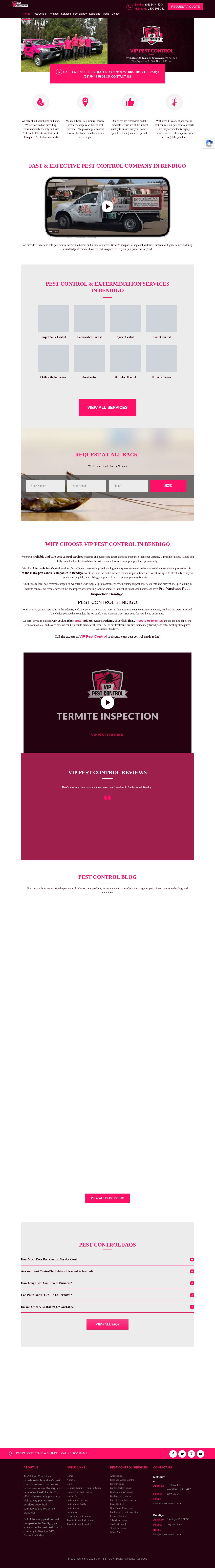Termite Pest Control website