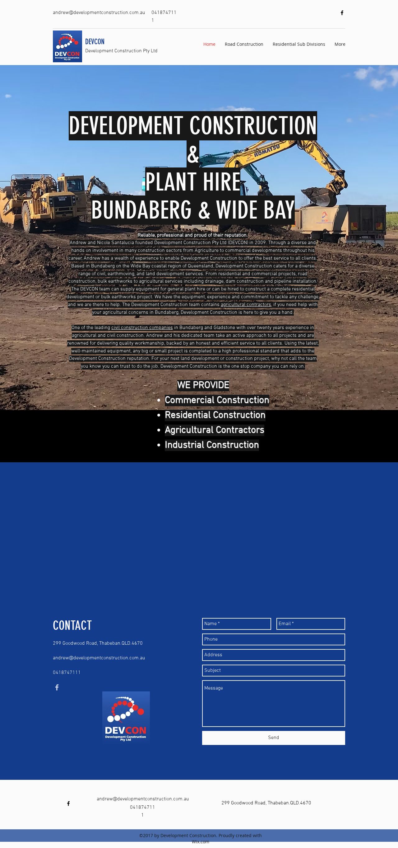 Development Construction website