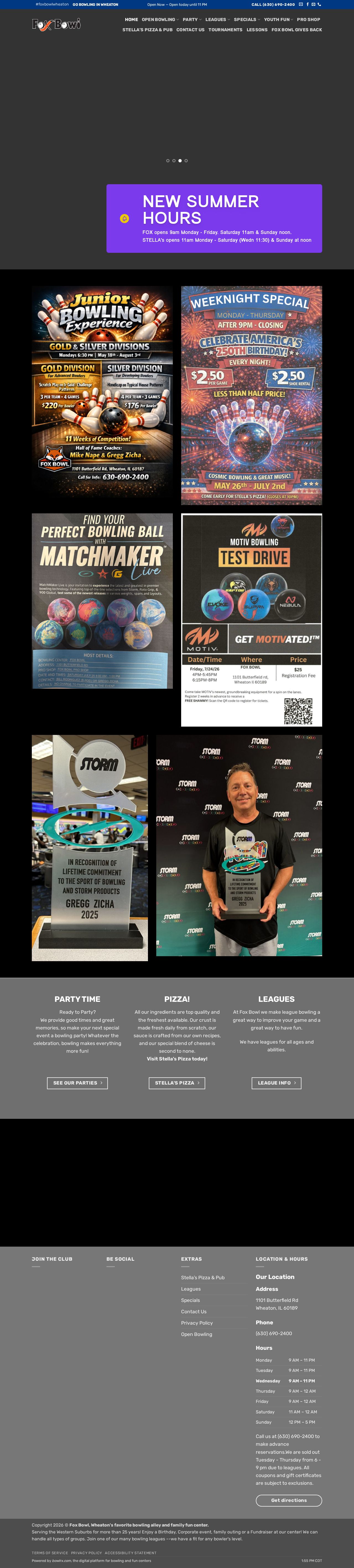 Bowling website