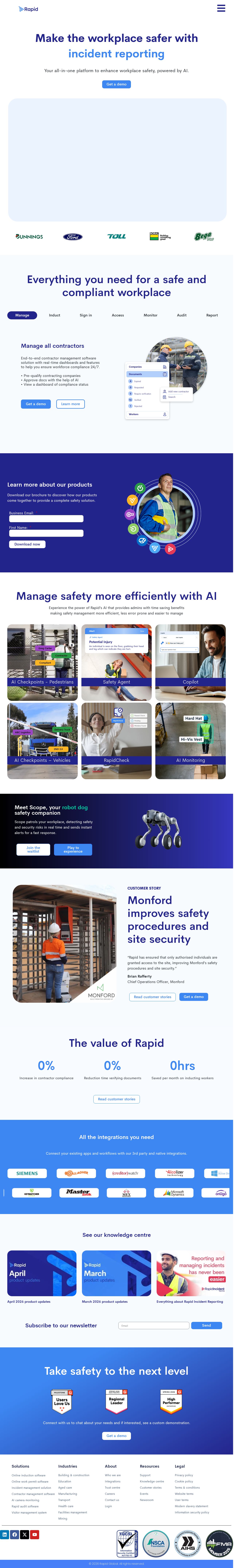 Rapid induct website