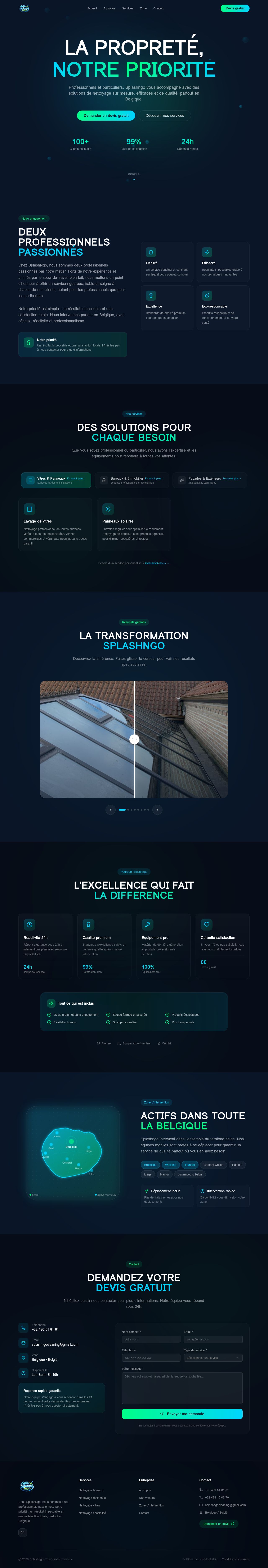 Splash n Go Cleaning website