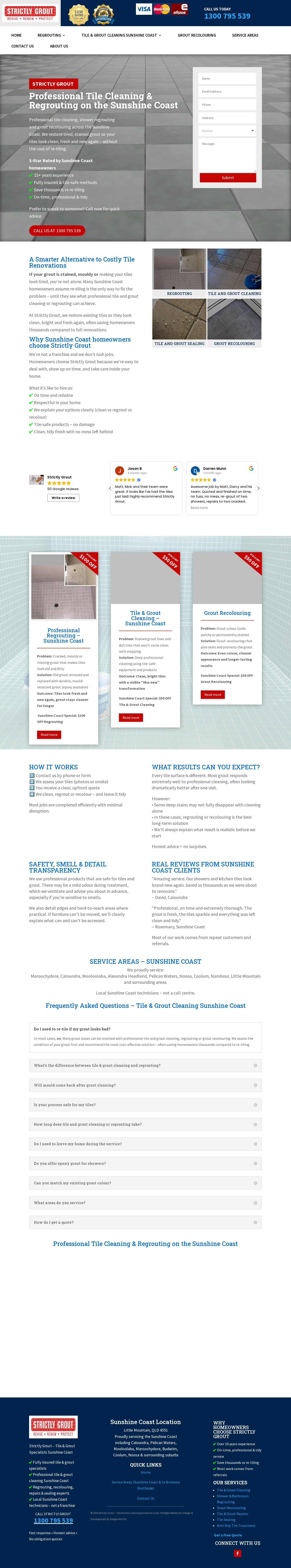 Strictly Grout website