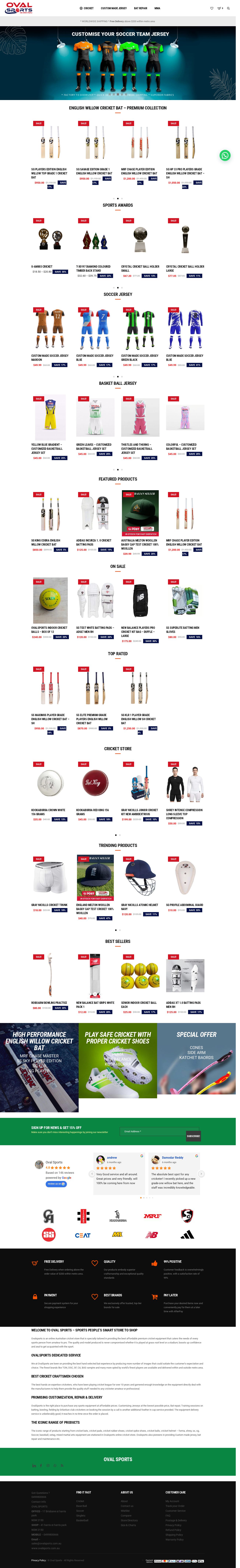 ovalsports website