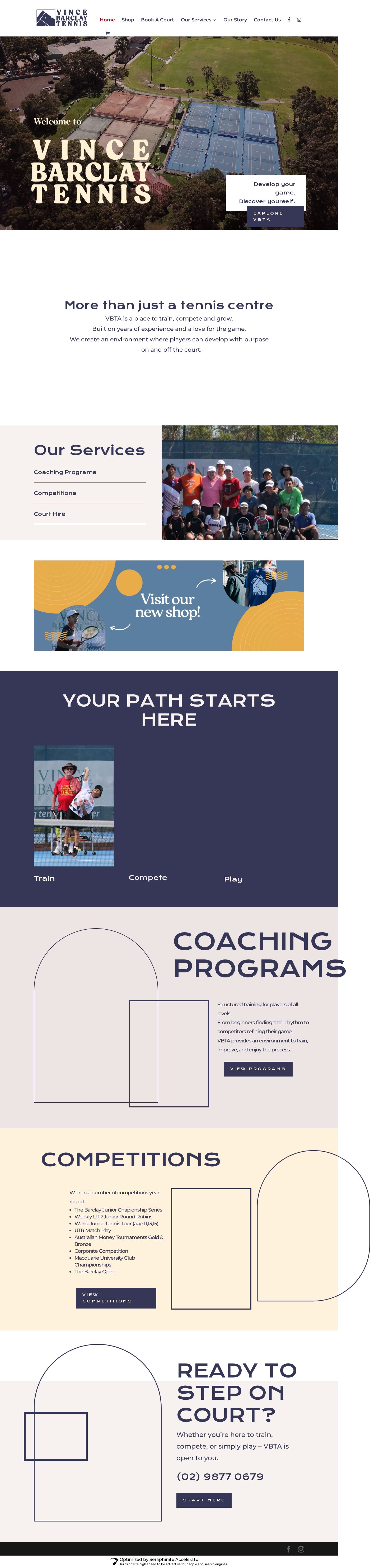 Macquarie University Tennis Courts website