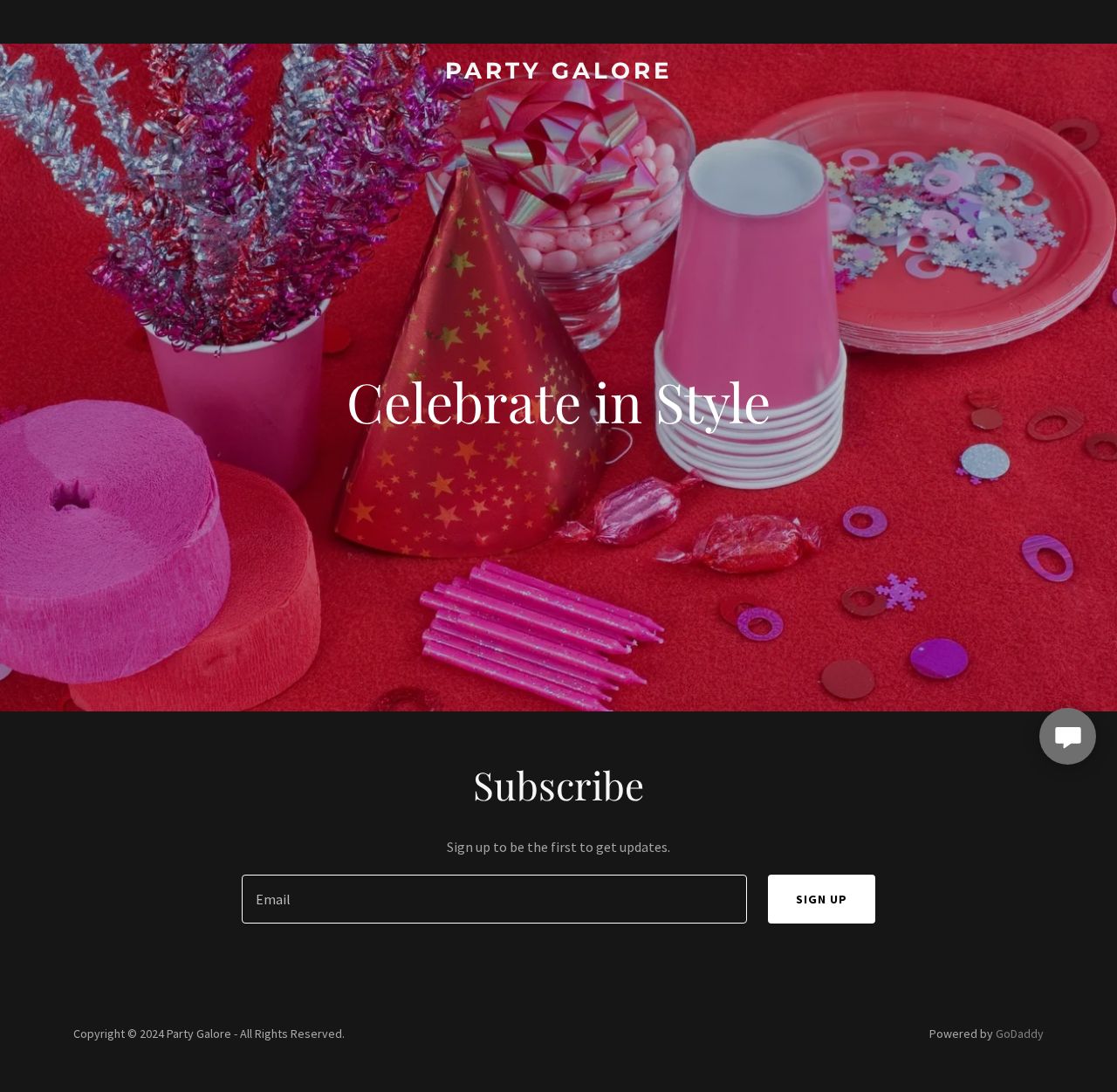 Party Supplies Australia website