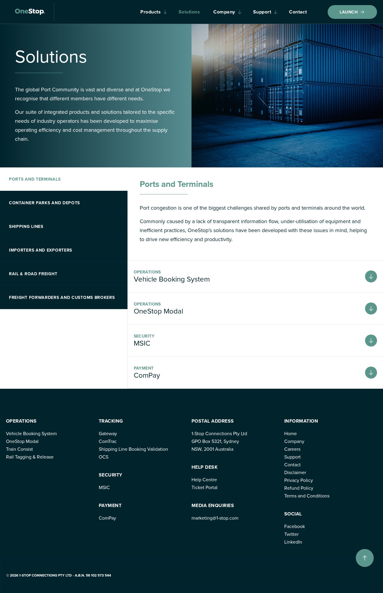 1-Stop Connections website