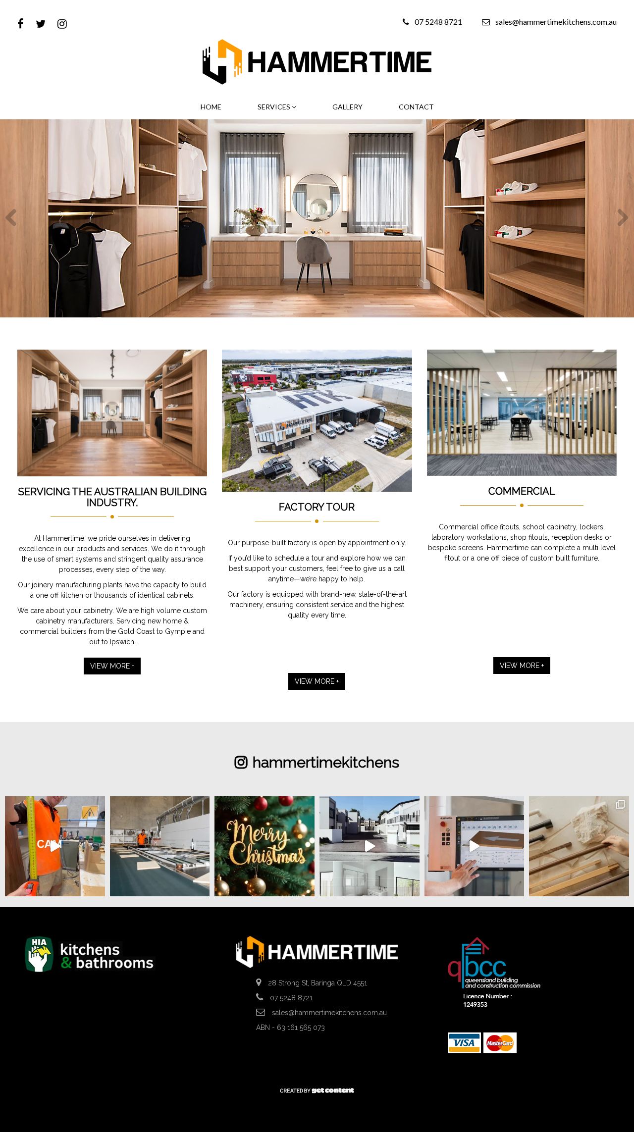 Hammertime Kitchens website