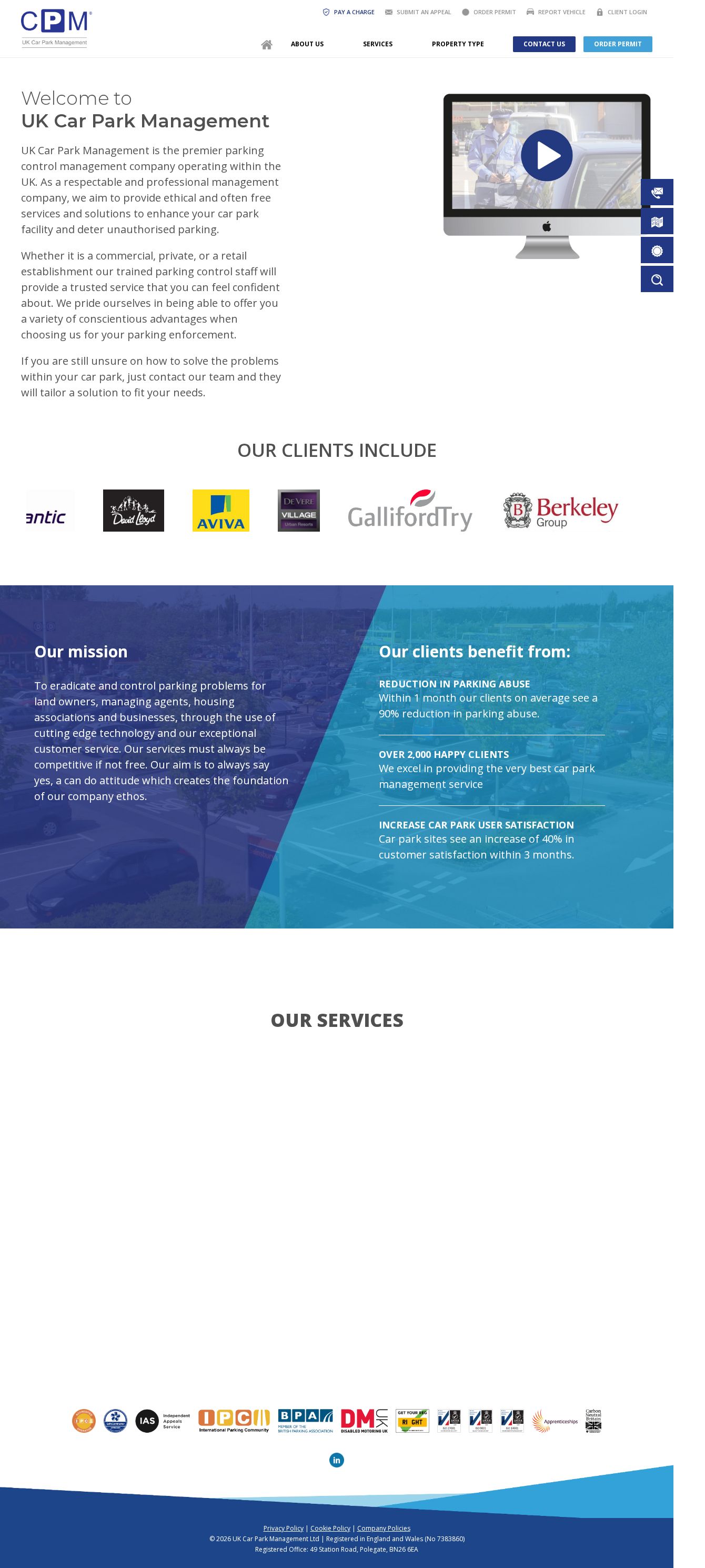 Parking enforcement agency website