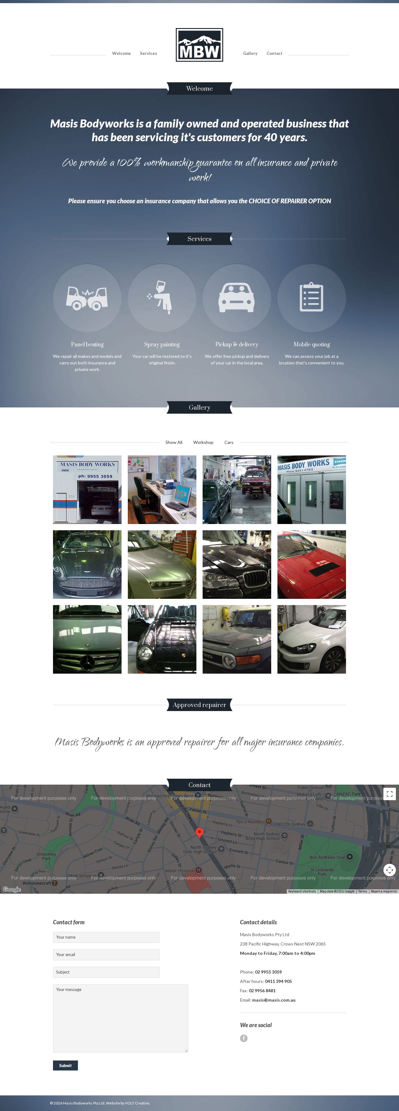 Masis Bodyworks website