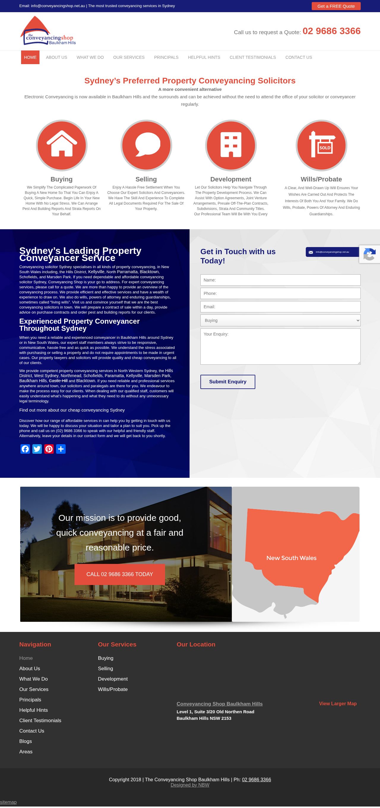 Conveyancing Shop website