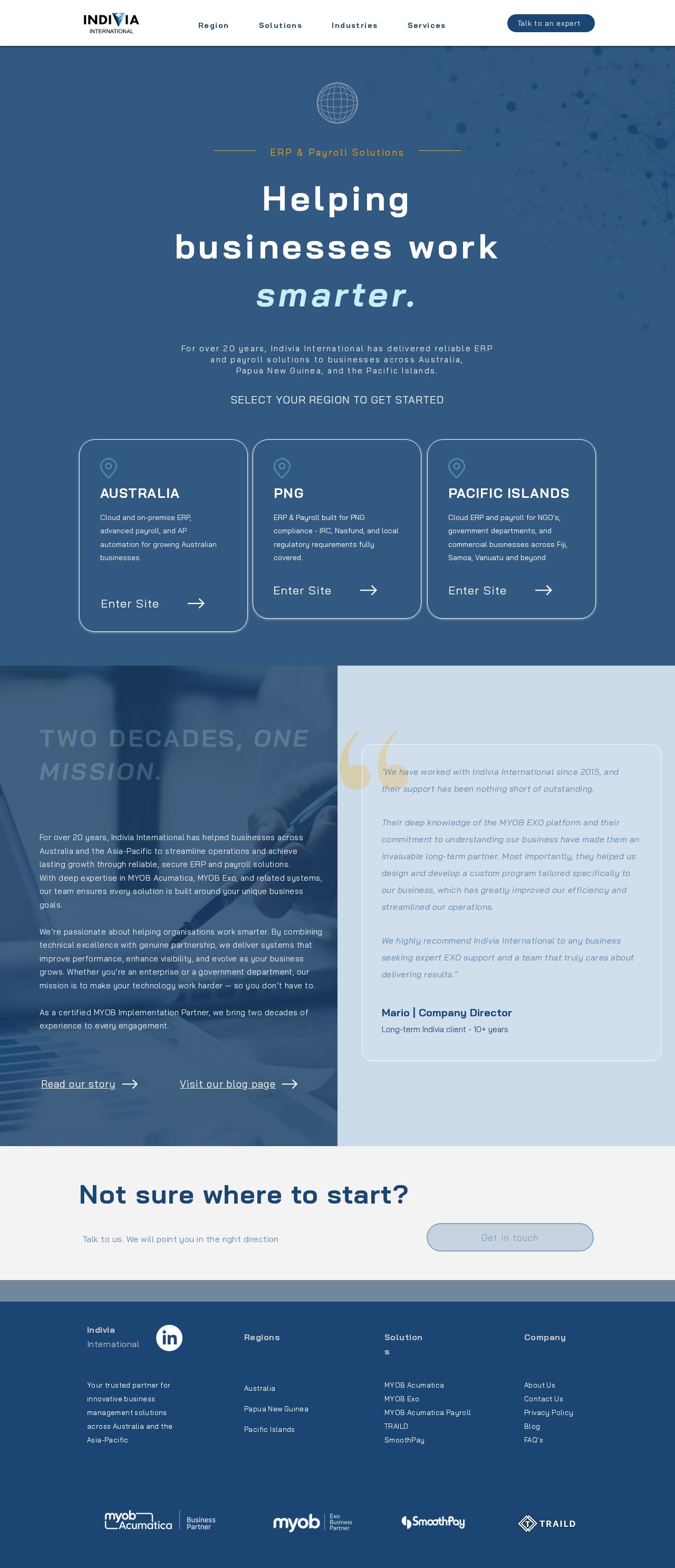 Indivia website