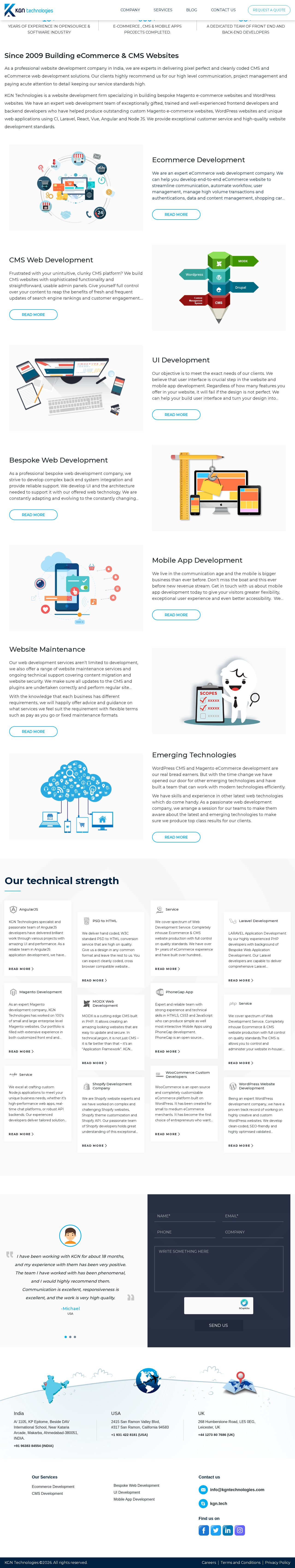 KGN Technologies | A professional ecommerce web development company website