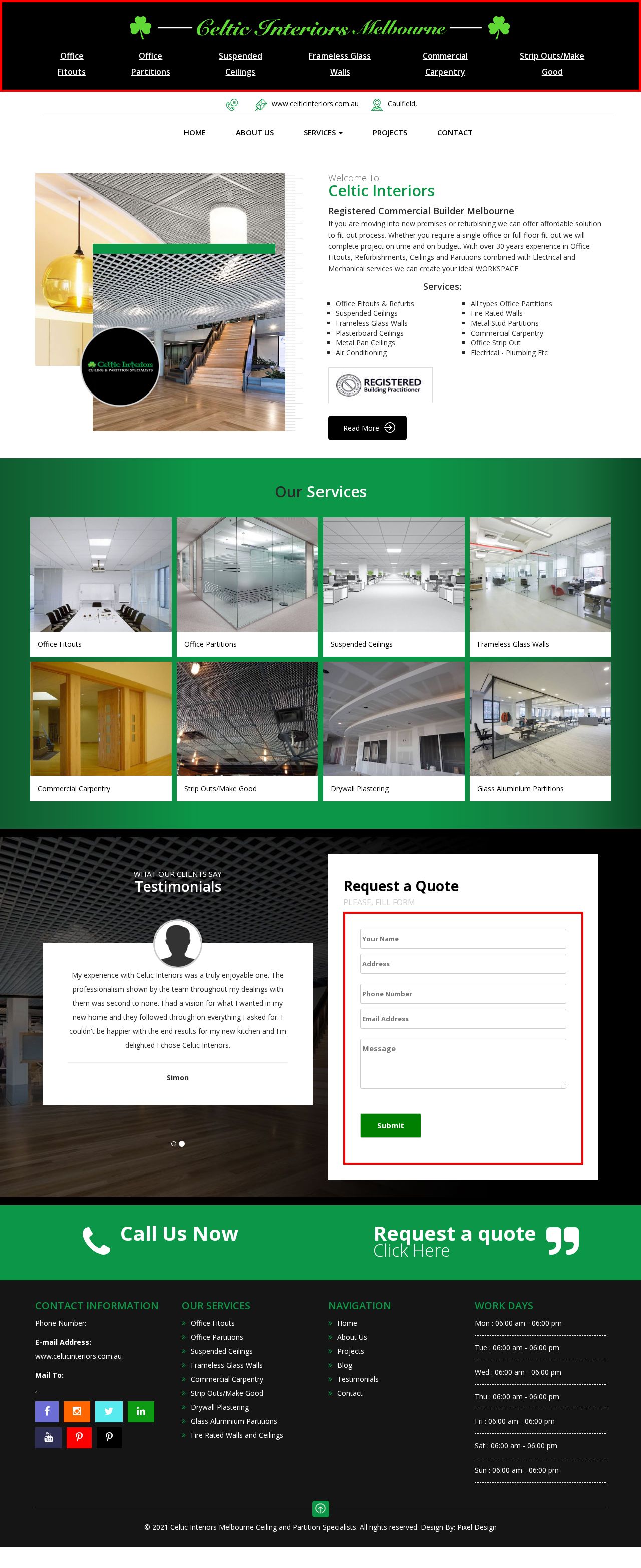 Celtic Interiors website