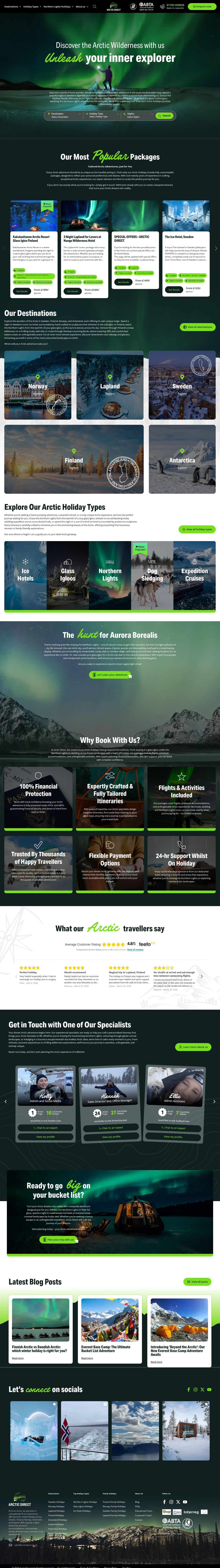 arcticdirect.co.uk website