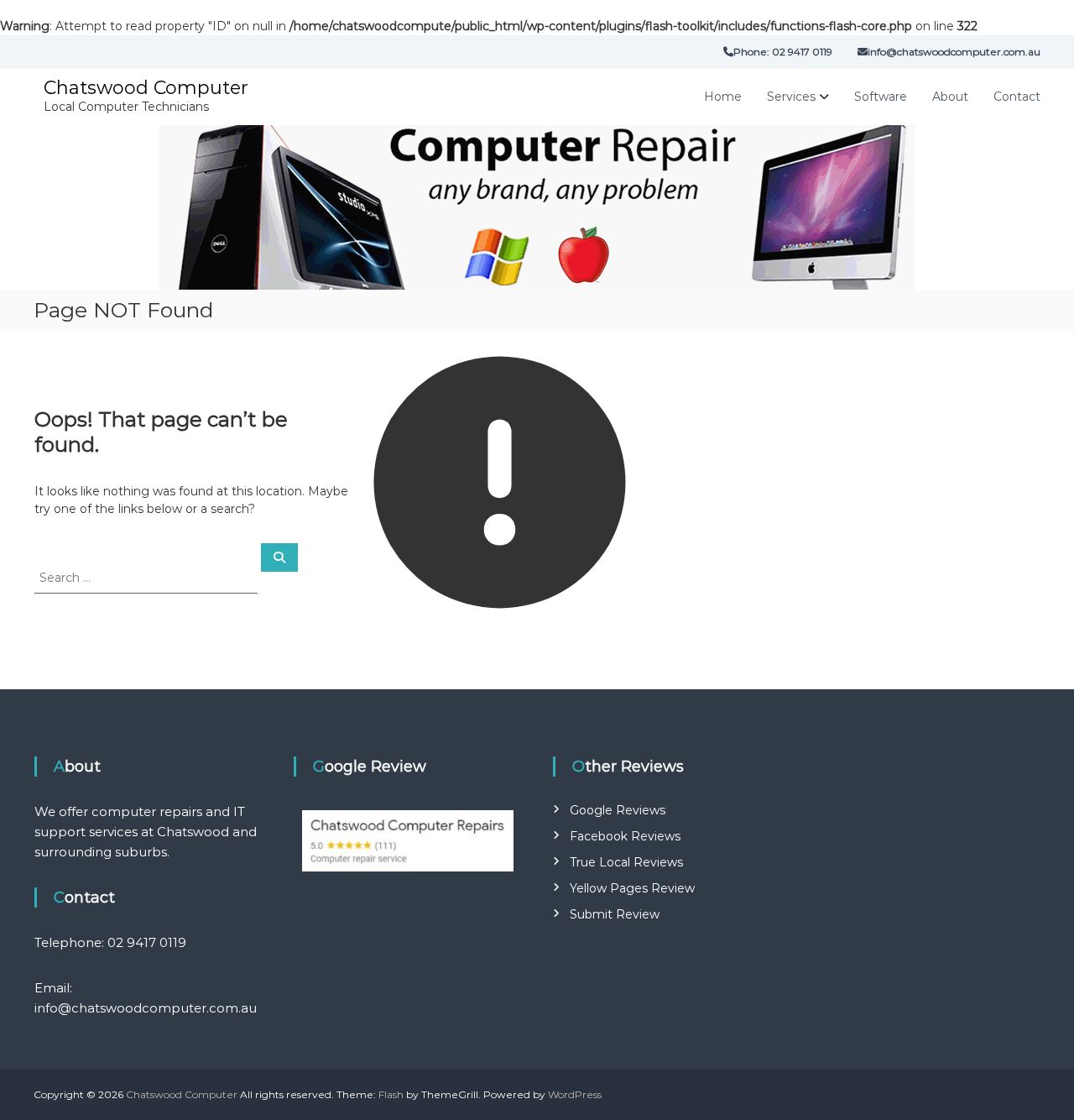 Chatswood Computer website