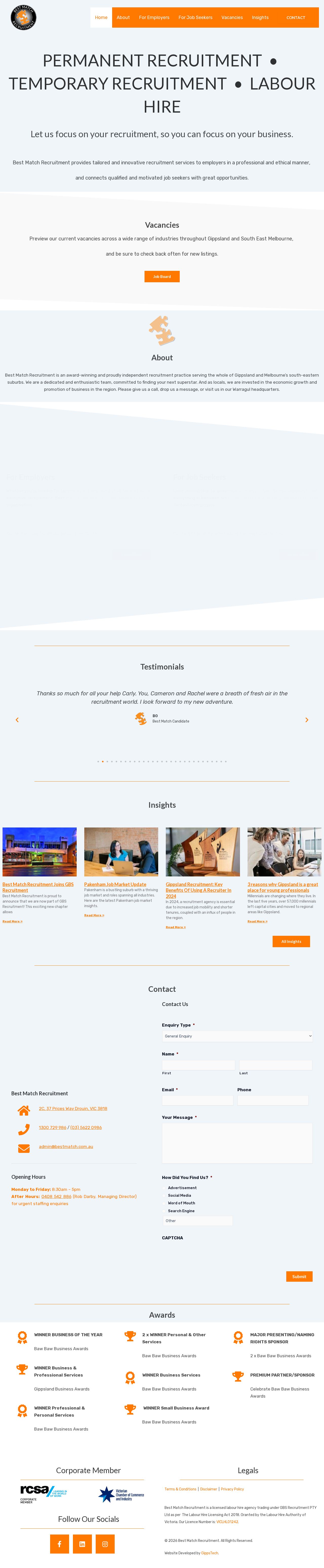 Best Match Recruitment website