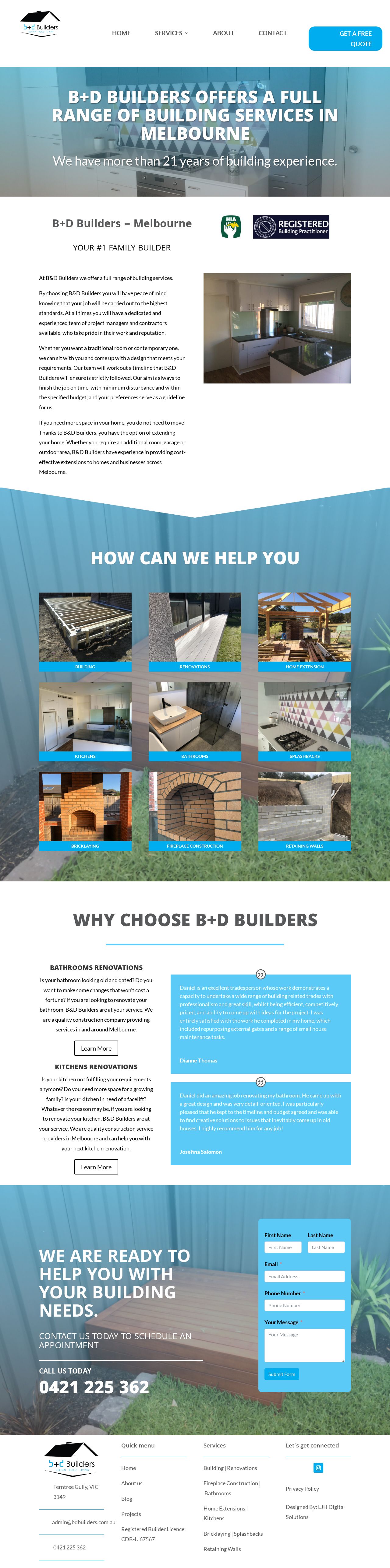 Blocklayer Melbourne | Builders Caulfield |Bathroom renovations Malvern website