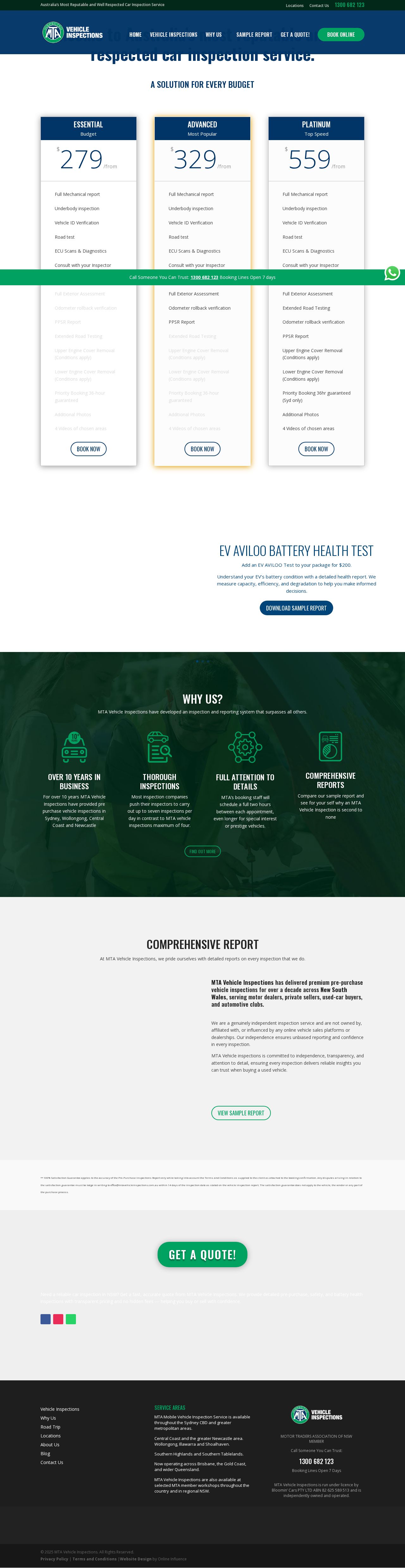 MTA Vehicle Inspections website