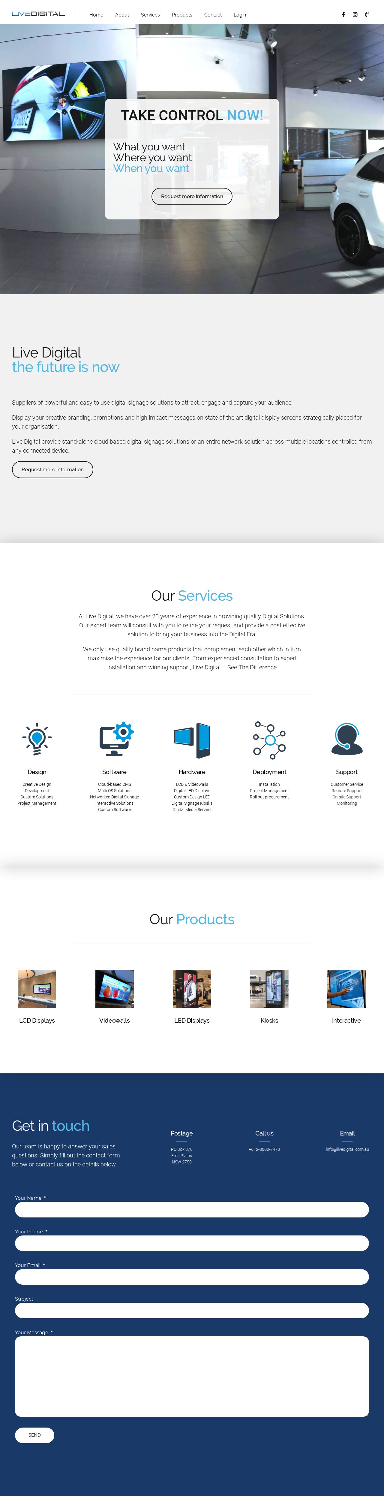 Live Digital Technology Services website