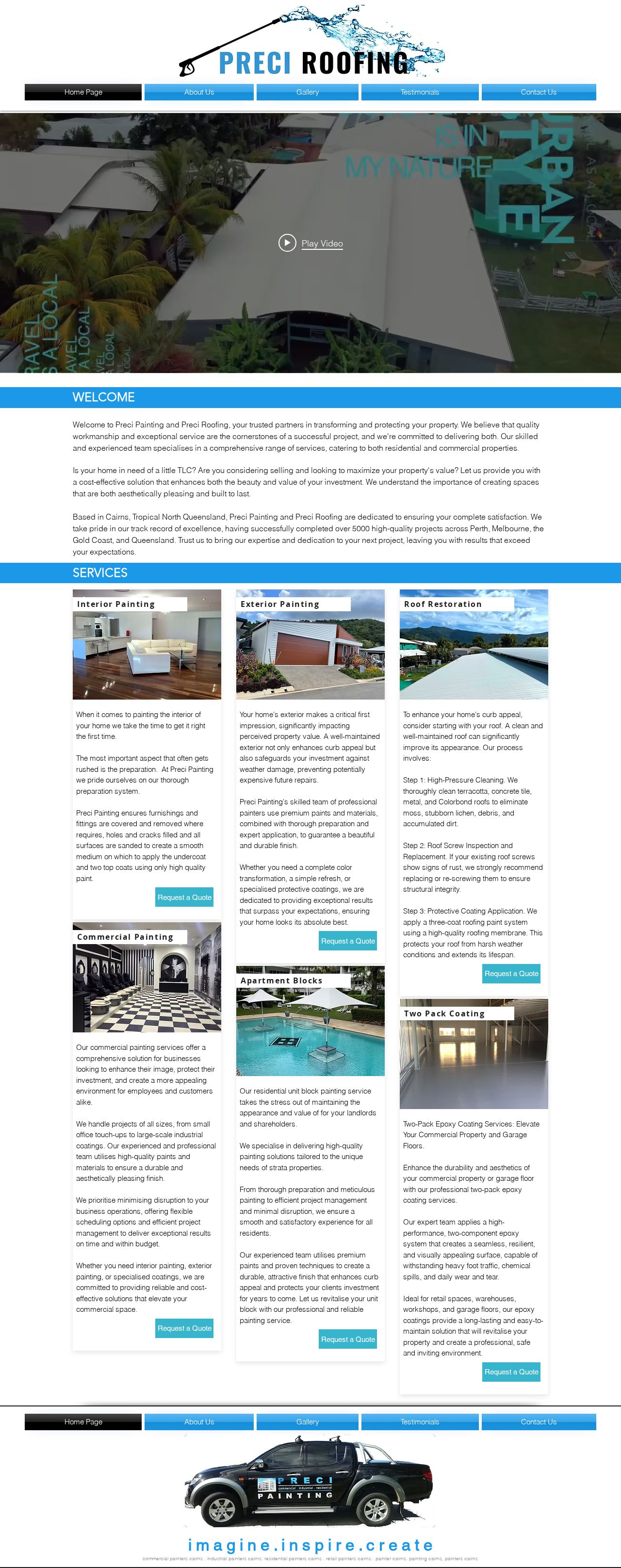 PRECI PAINTING website