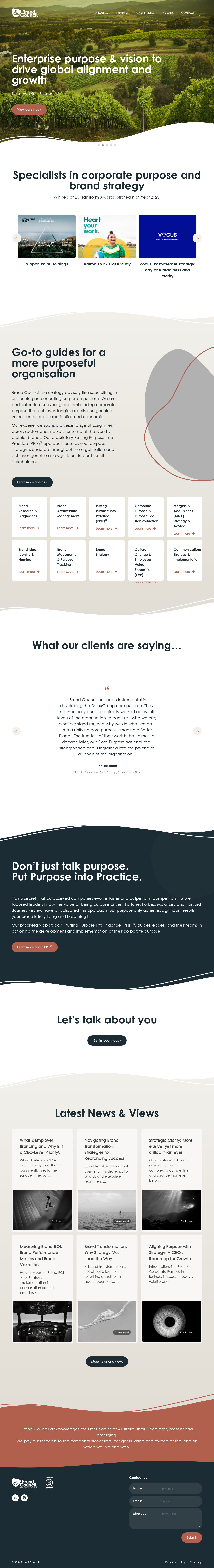 Brand council website