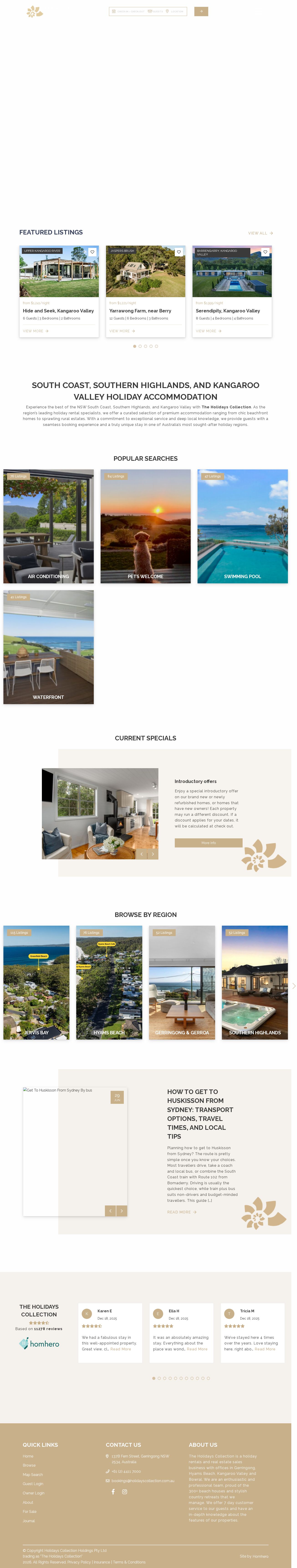 Hyams Beach website
