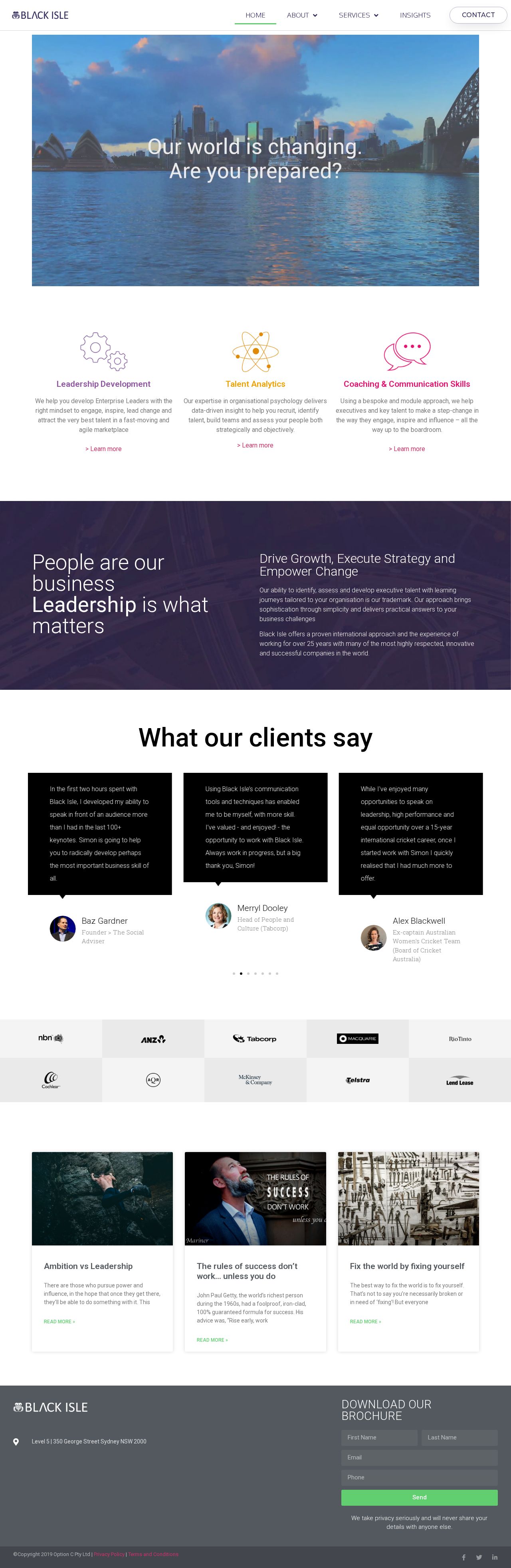 Black Isle Communications website