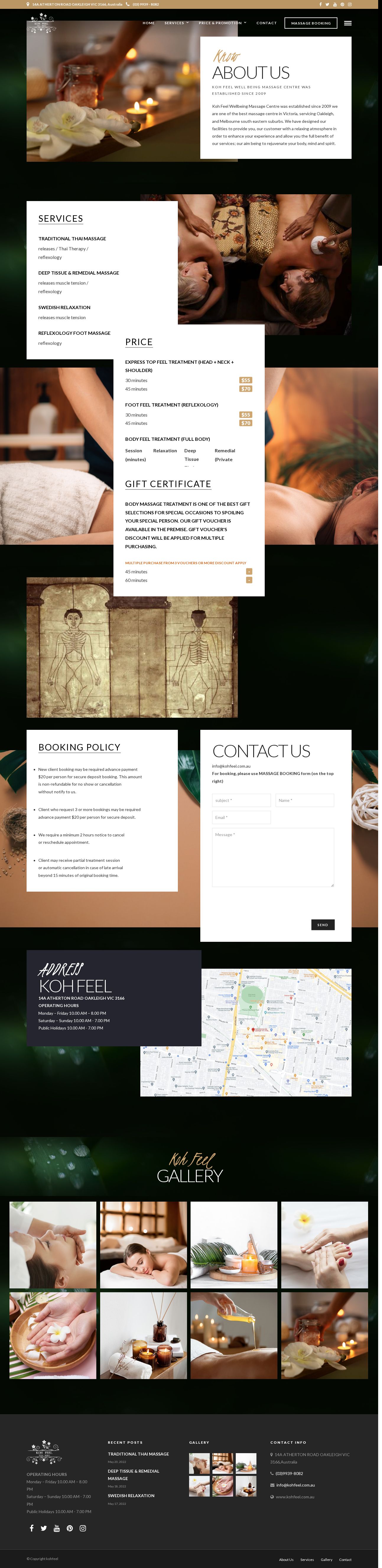 thai massage,spa australia website