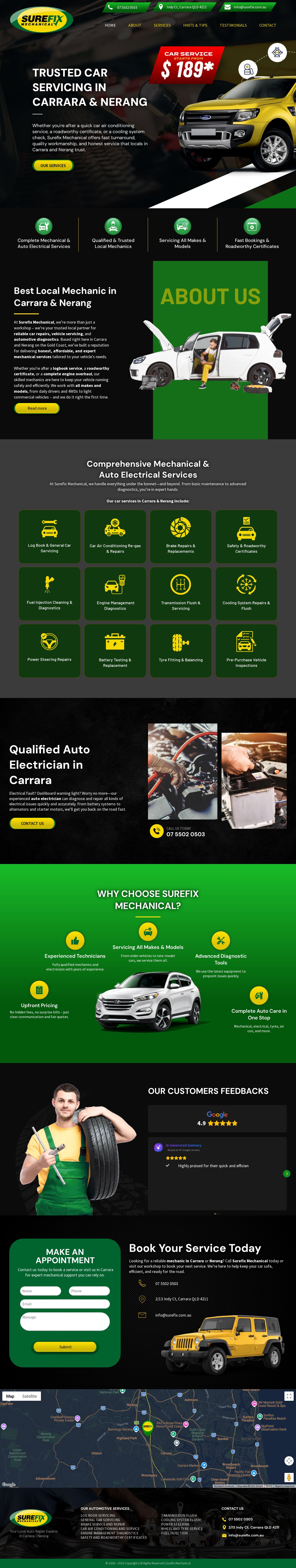 Surefix Mechanical website