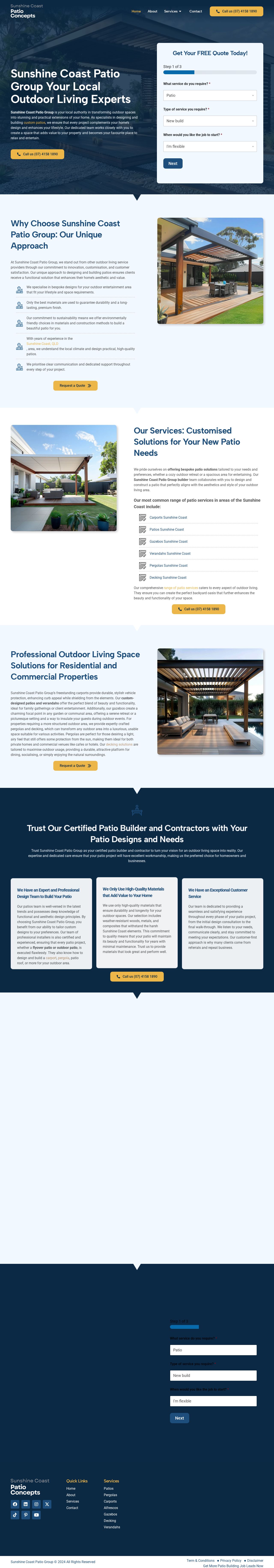 Patio Sunshine Coast website
