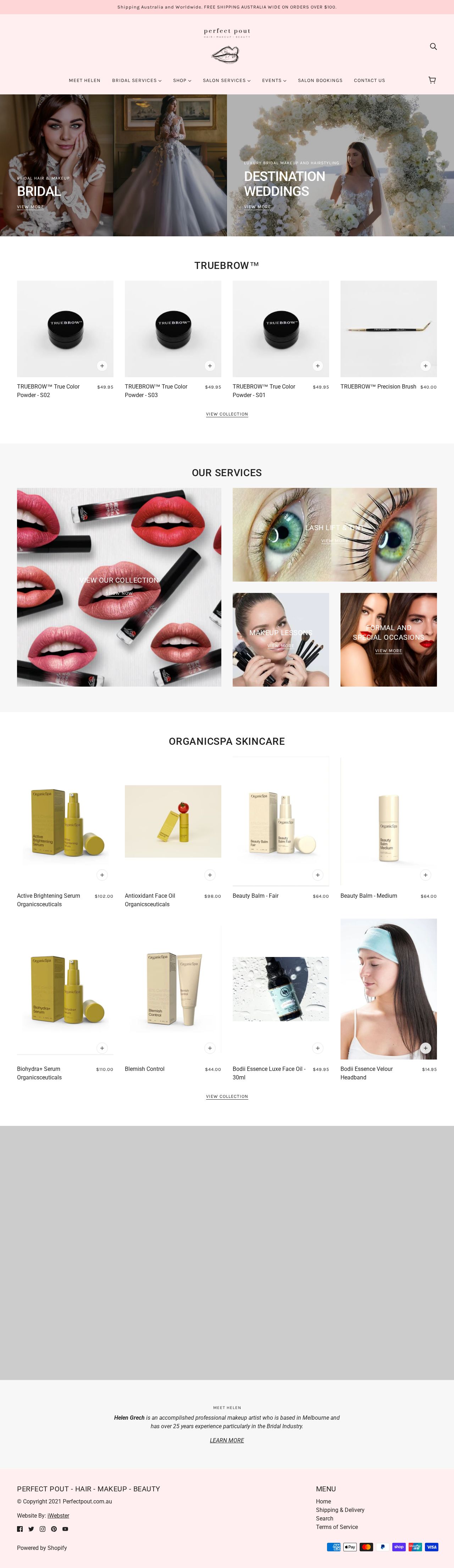 Perfect Pout website