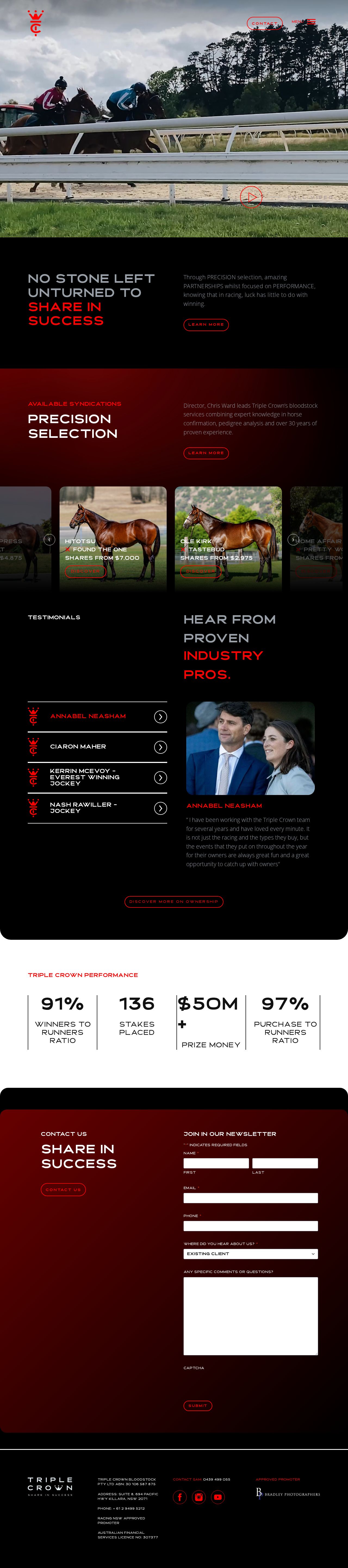 Triple Crown website