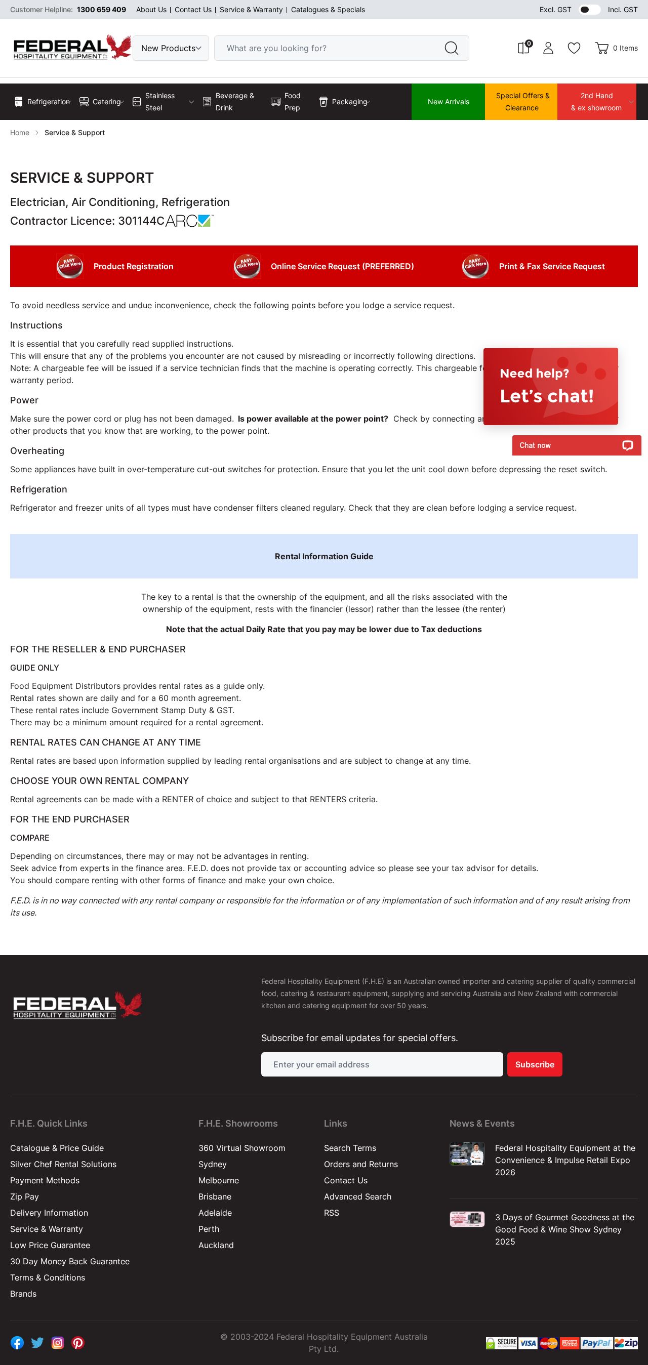 FED Services website