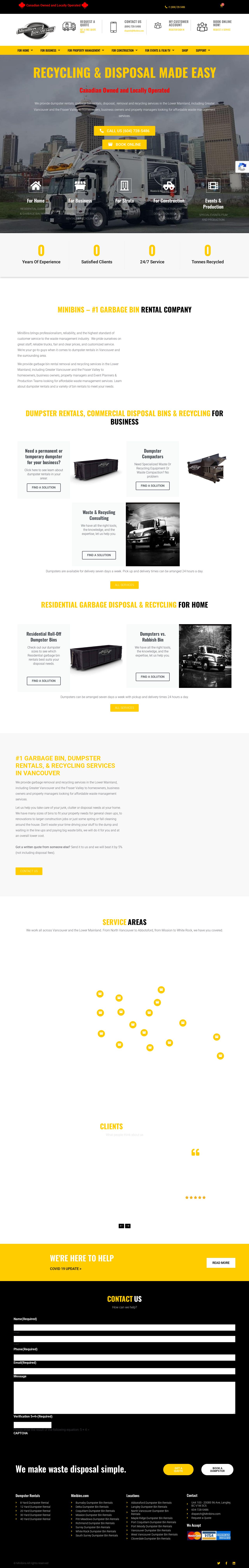 Minibins website
