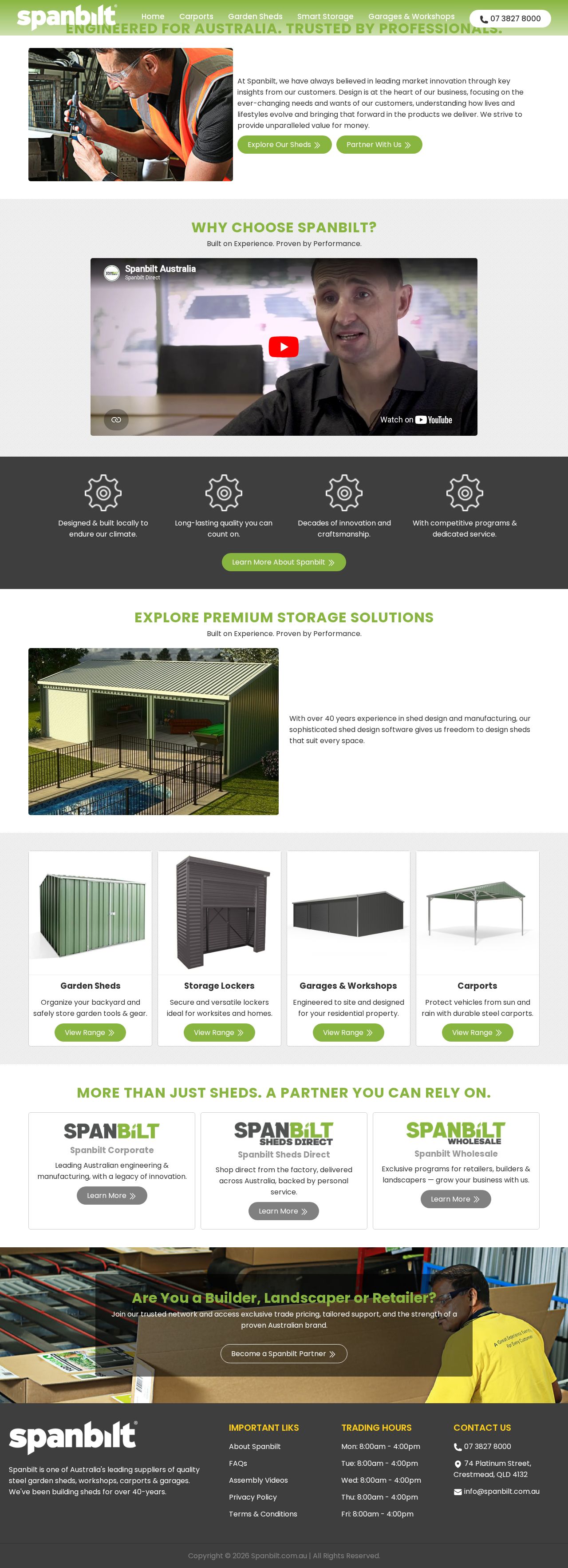 Spanbilt website