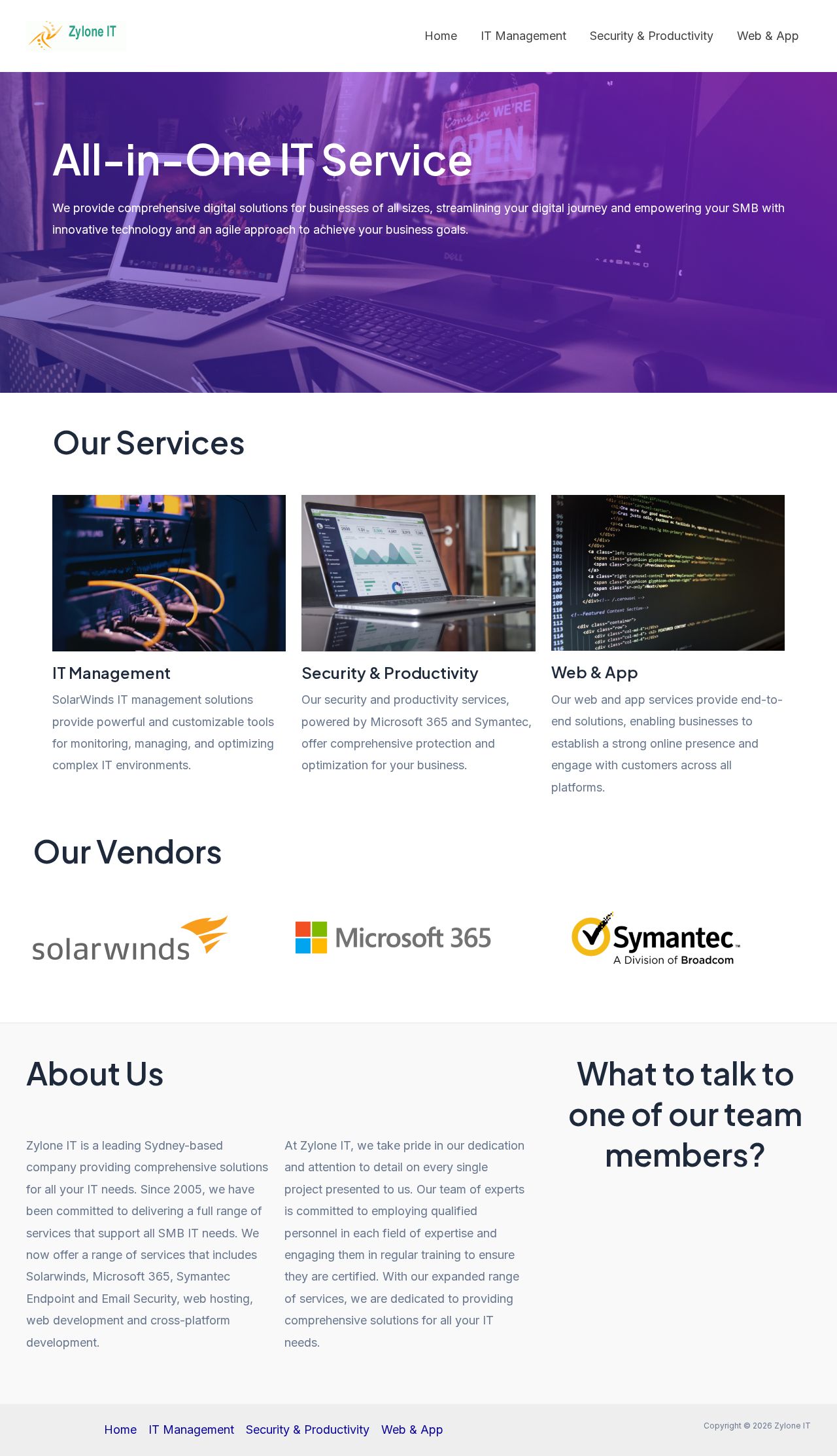 Zylone IT Pty Ltd website