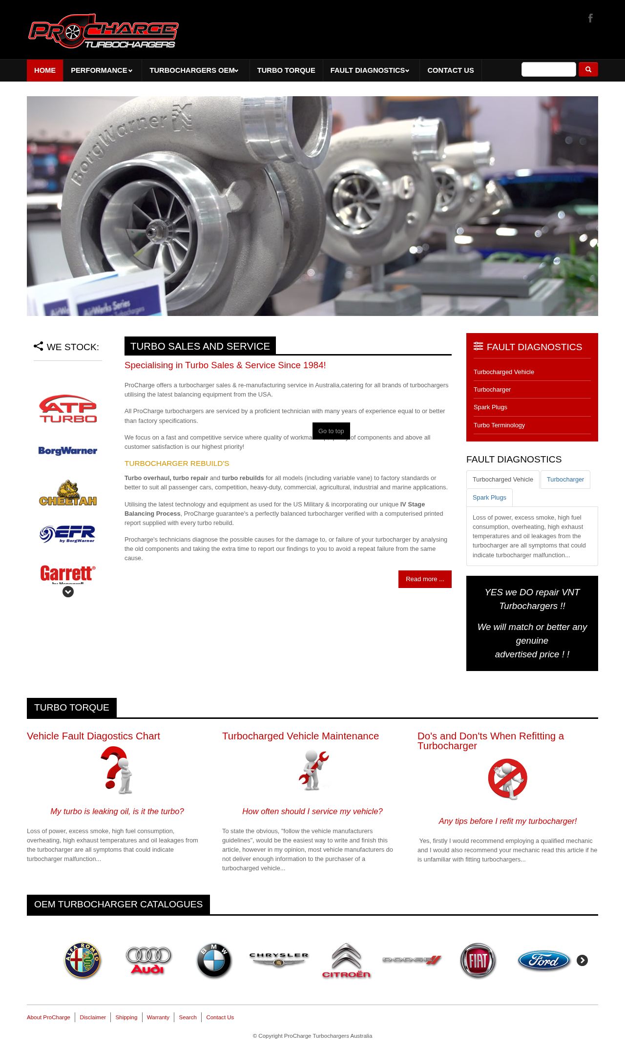 ProCharge Turbochargers website