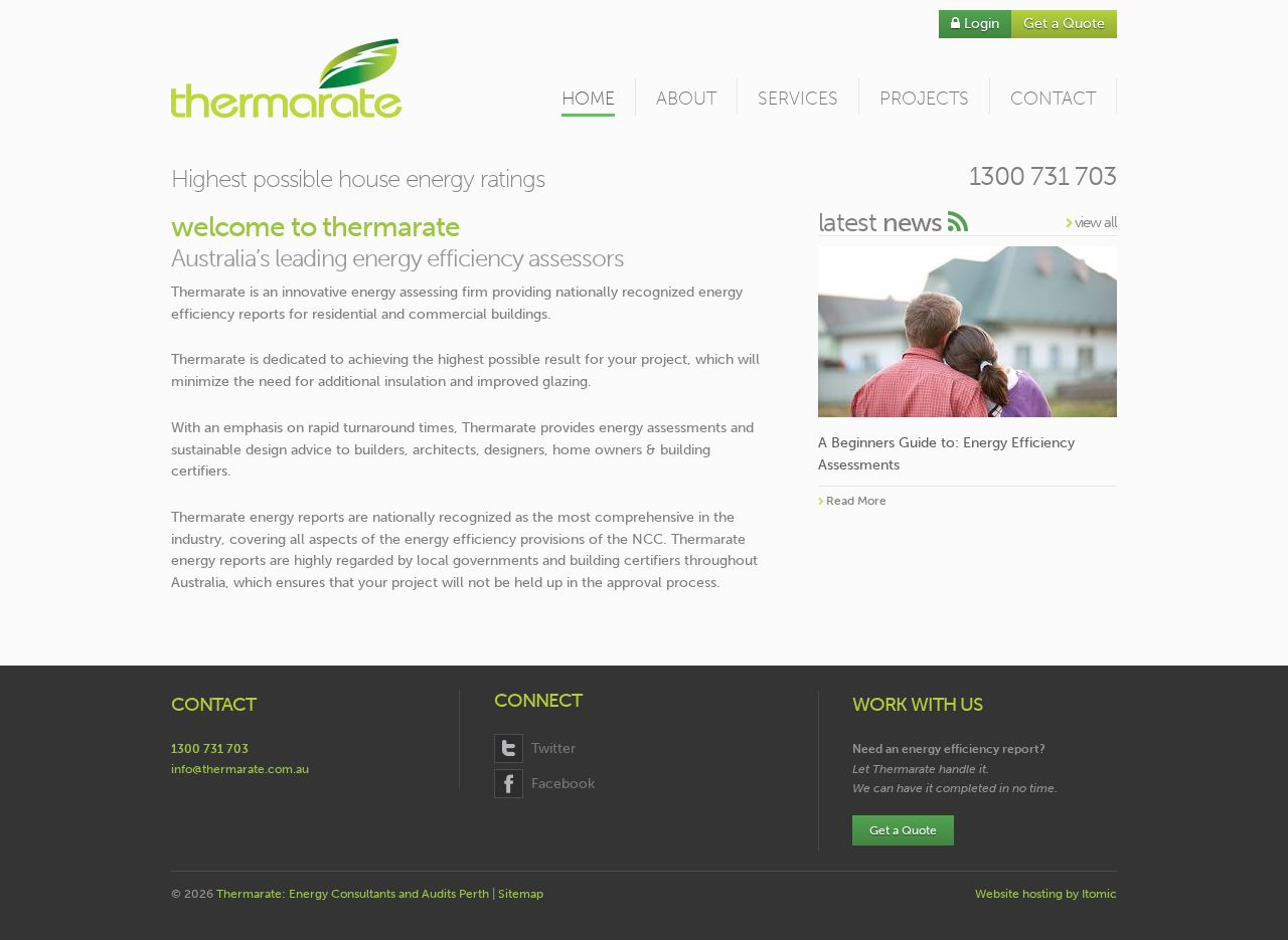 ThermaRate website