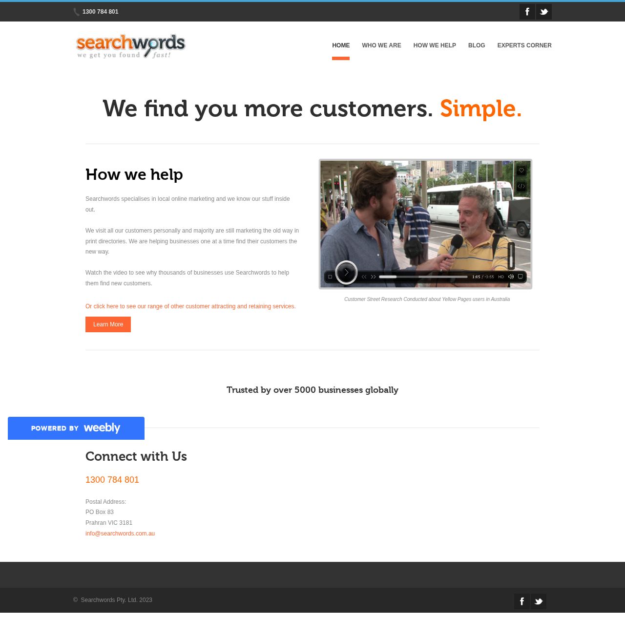 Searchwords website
