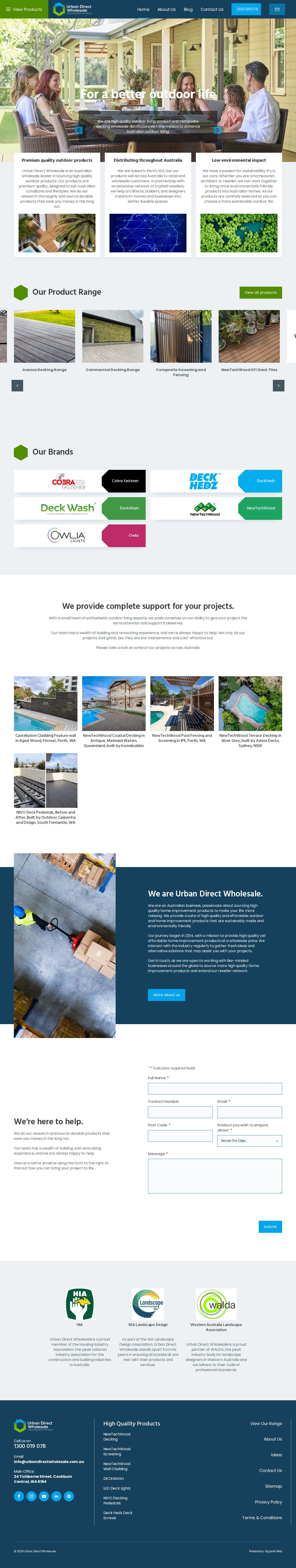Urban Direct Wholesale website