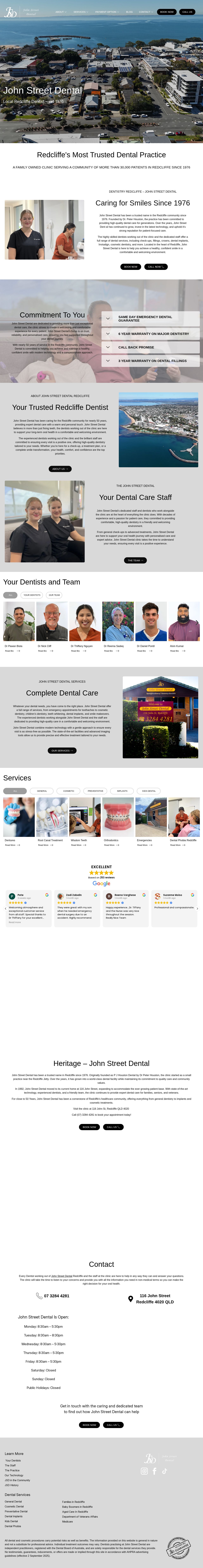 John Street Dental website