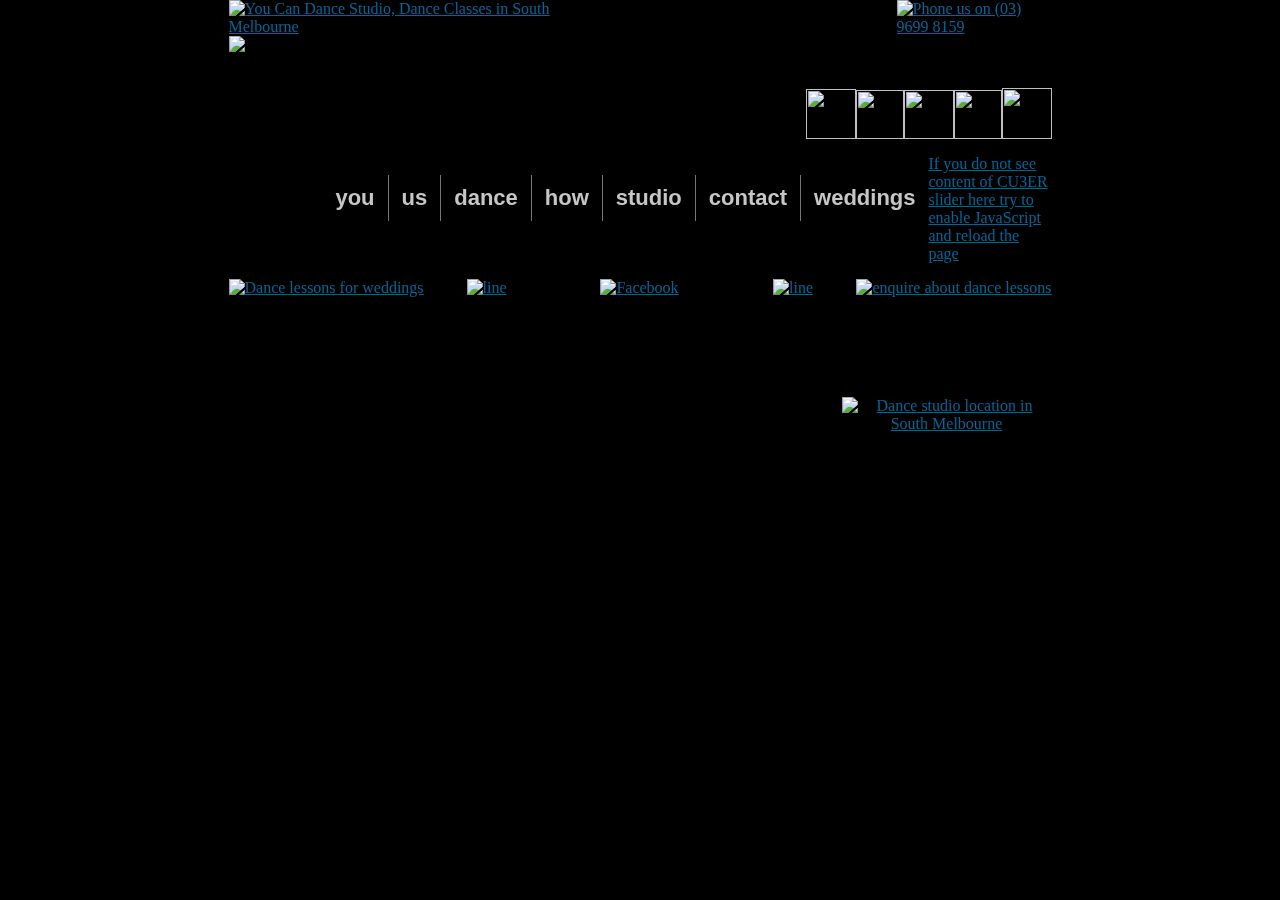 You Can Dance Studio website